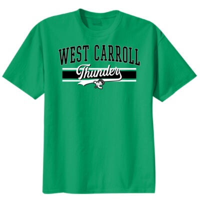 West Carroll Thunder Logo 2 - Youth Core Blend Tee Thumbnail