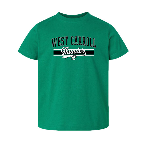 West Carroll Thunder Logo 2 - Toddler Fine Jersey Tee Thumbnail