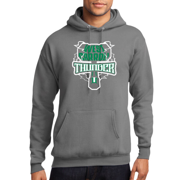 West Carroll Thunder Logo 1 - Core Fleece Pullover Hooded Sweatshirt Thumbnail