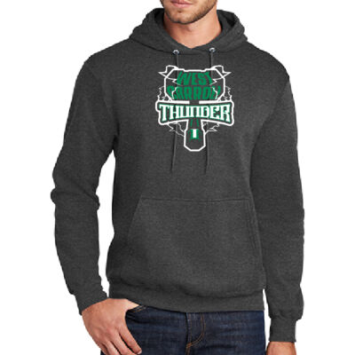 West Carroll Thunder Logo 1 - Tall Core Fleece Pullover Hooded Sweatshirt Thumbnail