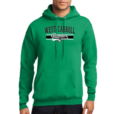 West Carroll Thunder Logo 2 - Core Fleece Pullover Hooded Sweatshirt Thumbnail