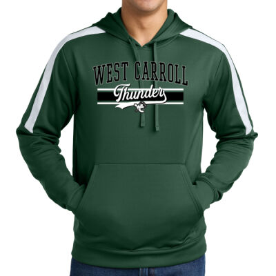 West Carroll Thunder Logo 2 - Sport Wick ® Fleece United Pullover Hoodie Thumbnail