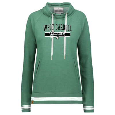 West Carroll Thunder Logo 2 - Ladies All-American Funnel Neck Pullover Thumbnail