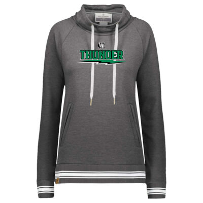 West Carroll Thunder Logo 3 - Ladies All-American Funnel Neck Pullover Thumbnail