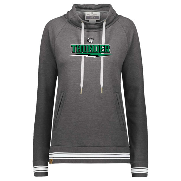 West Carroll Thunder Logo 3 - Ladies All-American Funnel Neck Pullover Thumbnail