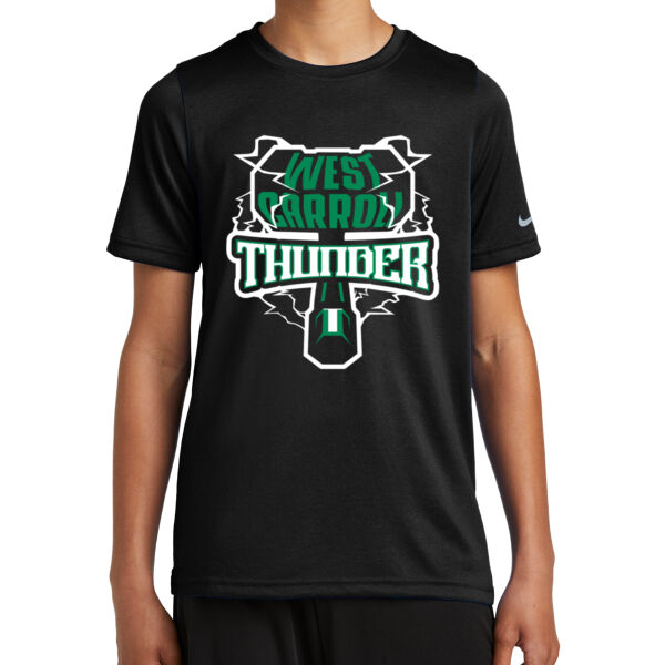 West Carroll Thunder Logo 1 - Youth Swoosh Sleeve rLegend Tee Thumbnail