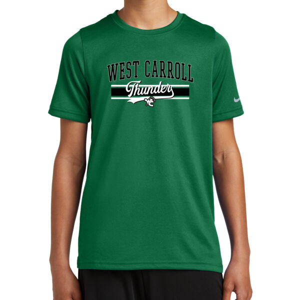 West Carroll Thunder Logo 2 - Youth Swoosh Sleeve rLegend Tee Thumbnail