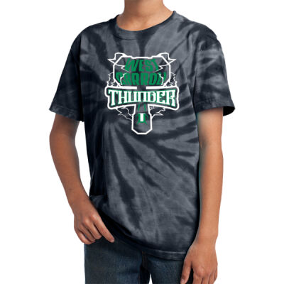 West Carroll Thunder Logo 1 - Youth Tie Dye Tee Thumbnail